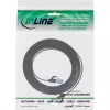 InLine plochý patch kábel, U/FTP, Cat.6A, TPE bez halogénov, čierny, 1 m