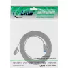InLine plochý patch kábel, U/FTP, Cat.6A, TPE bez halogénov, sivý, 1 m