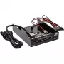 InLine 4-portový USB 3.0 panelový hub pre 3,5-palcovú pozíciu na disketovú mechaniku, čierny