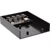 InLine 4-portový USB 3.0 panelový hub pre 3,5-palcovú pozíciu na disketovú mechaniku, čierny