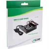 InLine 4-portový USB 3.0 panelový hub pre 3,5-palcovú pozíciu na disketovú mechaniku, čierny