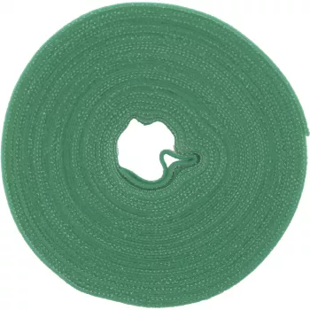Suchý zips na káble InLine páska 16 mm, 10 m, zelená