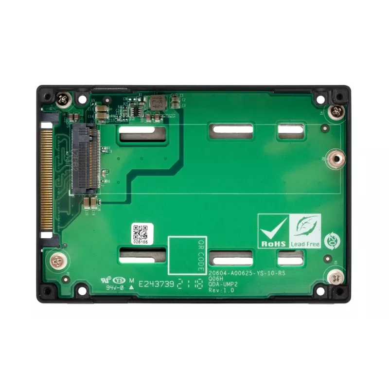 QNAP - QDA-UMP4 - adaptér rozhrania - M.2 - PCIe 4.0 x4 (NVMe) - U.2