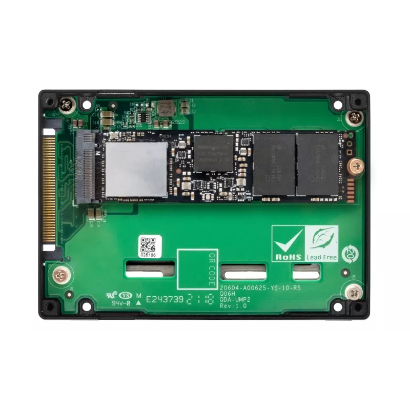 QNAP - QDA-UMP4 - adaptér rozhrania - M.2 - PCIe 4.0 x4 (NVMe) - U.2