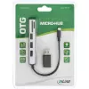InLine USB OTG čítačka kariet & 3-portový USB 2.0 hub pre SDXC & microSD + adaptér