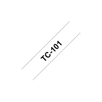 Popisovacia páska Brother TC101 12 mm čierna na transparentnú