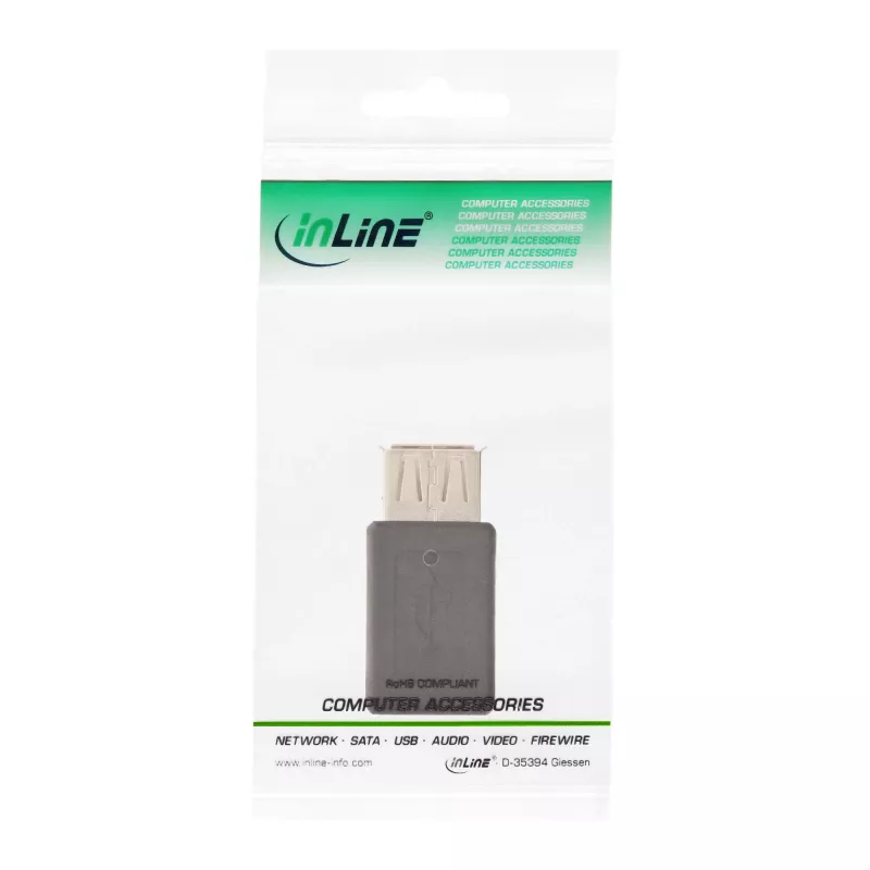 Micro-USB adaptér InLine 31613 USB-A konektor samica na Micro-USB-B konektor samica