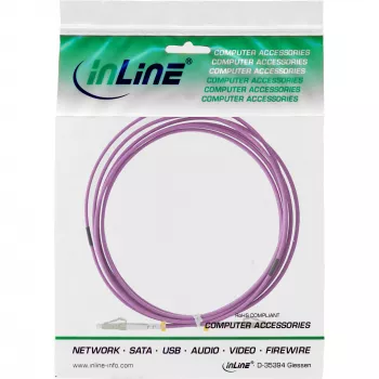 InLine sklolaminátový duplexný kábel LC/LC 50/125µm OM4 7,5m