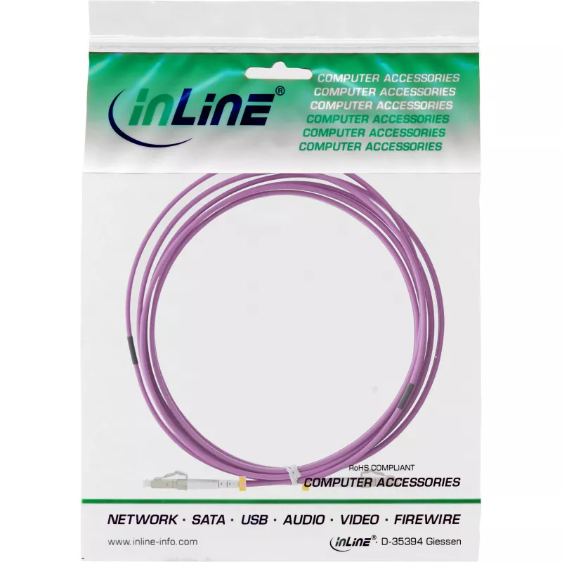 InLine sklolaminátový duplexný kábel LC/LC 50/125µm OM4 7,5m