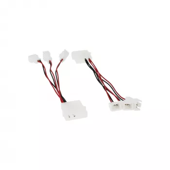 InLine PC adaptér kábel ventilátora 12V / 5V pre až 3 ventilátory 33005A