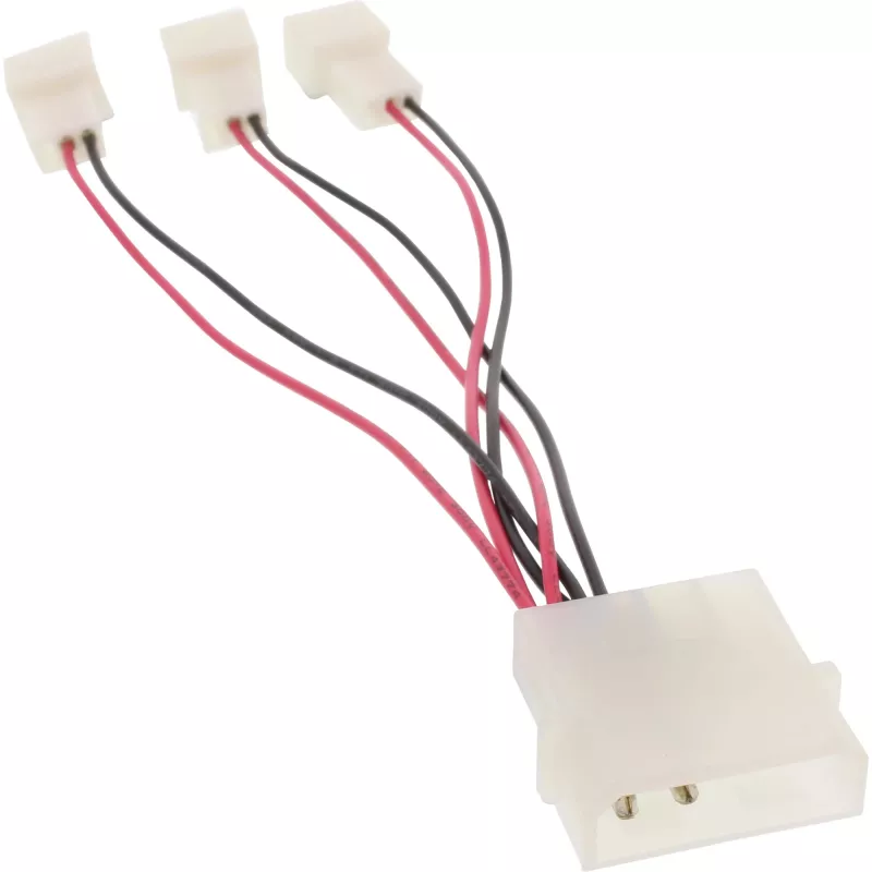 InLine PC adaptér kábel ventilátora 12V / 5V pre až 3 ventilátory 33005A