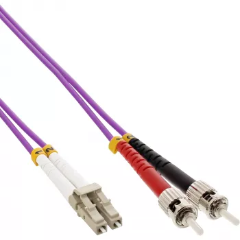 Optický duplexný kábel InLine 88502P 2m LC/ST 50/125µm OM4