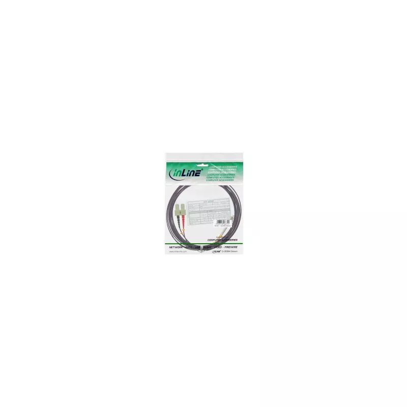 Sklolaminátový duplexný kábel LC/SC InLine 88640P 10m OM4 50/125µm