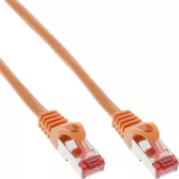 InLine patch kábel S/FTP PiMF Cat.6 250MHz PVC meď oranžový 0,3m