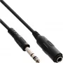 Predlžovací kábel jack 6,3 mm stereo konektor samec/konektor samica 5 m InLine 99935A