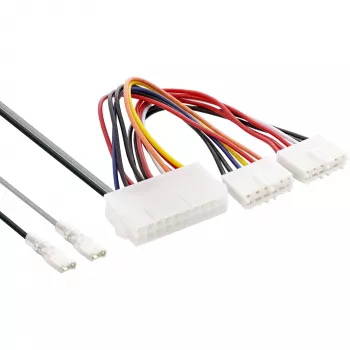 InLine interný napájací adaptér 20-pin ATX zdroj na P8/P9 AT základnú dosku + vypínač 20/0,80m