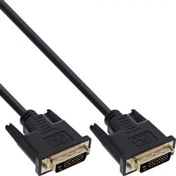 InLine DVI-D kábel, Premium, 24+1 M/M, Dual Link, pozlátený, 2m