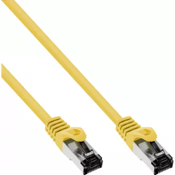 InLine Patchkabel, S/FTP (PiMf), Kat.8.1, 2000 MHz, bez halogénov, žltá, 1 m