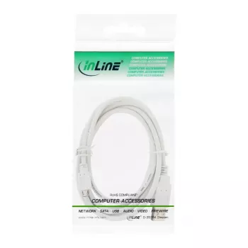 InLine Micro-USB 2.0 kábel USB Type-A konektor samec / Micro-B konektor samec, biela, 5 m
