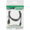 InLine Micro-USB 2.0 kábel USB Type-A konektor samec / Micro-B konektor samec, čierny, 3 m