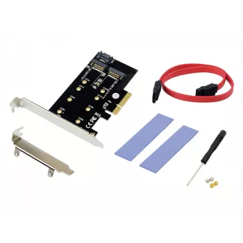 Conceptronic EMRICK 2-in-1 M.2 SSD PCIe adaptér SATA AHCI NVMe
