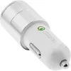 InLine USB autonabíjačka napájací adaptér Quick Charge 3.0, biely