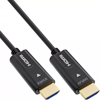 InLine HDMI AOC kábel, High Speed HDMI s Ethernetom, 4K/60Hz, M/M 10m