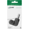 DC adaptér InLine 5,5×2,5 mm zahnutý konektor samec–samica, 5 V vstup, vnútorný, čierny
