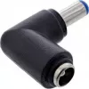 InLine DC adaptér 5,5x2,1 mm DC konektor samec/samica zahnutý univerzálny čierny