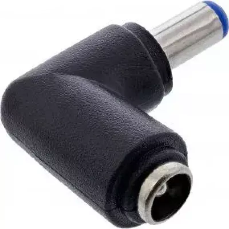 InLine DC adaptér 5,5x2,1 mm DC konektor samec/samica zahnutý univerzálny čierny