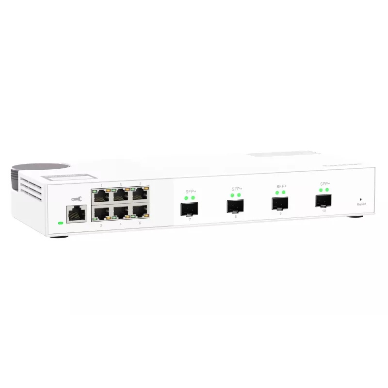 QNAP QSW-M2106-4S sieťový switch Managed L2 2,5G Ethernet (100/1000/2500) biela