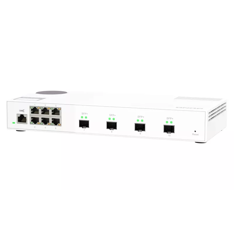 QNAP QSW-M2106-4S sieťový switch Managed L2 2,5G Ethernet (100/1000/2500) biela