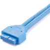 StarTech.com 2-portový USB 3.0 Type-A slotový adaptér, IDC, USB 3.2 Gen 1 (3.1 Gen 1), modrá, nehrdzavejúca oceľ, 0,5 m, CE, REACH, 500 mm
