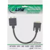DVI-I adaptérový kábel InLine 17301 DVI-I konektor samec / DVI-I konektor samica + S-VGA konektor samica