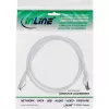 InLine Patch kábel, S/FTP (PiMf), Cat.8.1, 2000MHz, bez halogénov, biely, 1m