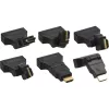 InLine HDMI na DVI adaptér HDMI konektor samec / 24+1 konektor samica 180° zahnutý pozlátený