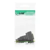 InLine HDMI na DVI adaptér HDMI konektor samec / 24+1 konektor samica 180° zahnutý pozlátený