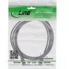 InLine patch kábel tenký, Cat.6A, S/FTP, TPE (LSZH) flexibilný, PoE, čierny, 1m
