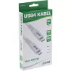 InLine USB4 kábel, USB-C konektor samec/samec, PD 240W, 8K60Hz, TPE, biely, 0,5 m