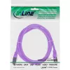 Patch kábel InLine 72502P SF/UTP Cat5e 2m fialový