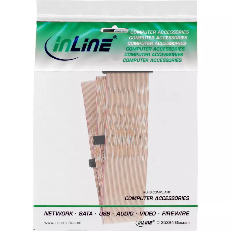 InLine SCSI U320 plochý kábel, 68-pólový, pre 2 zariadenia, s terminátorom
