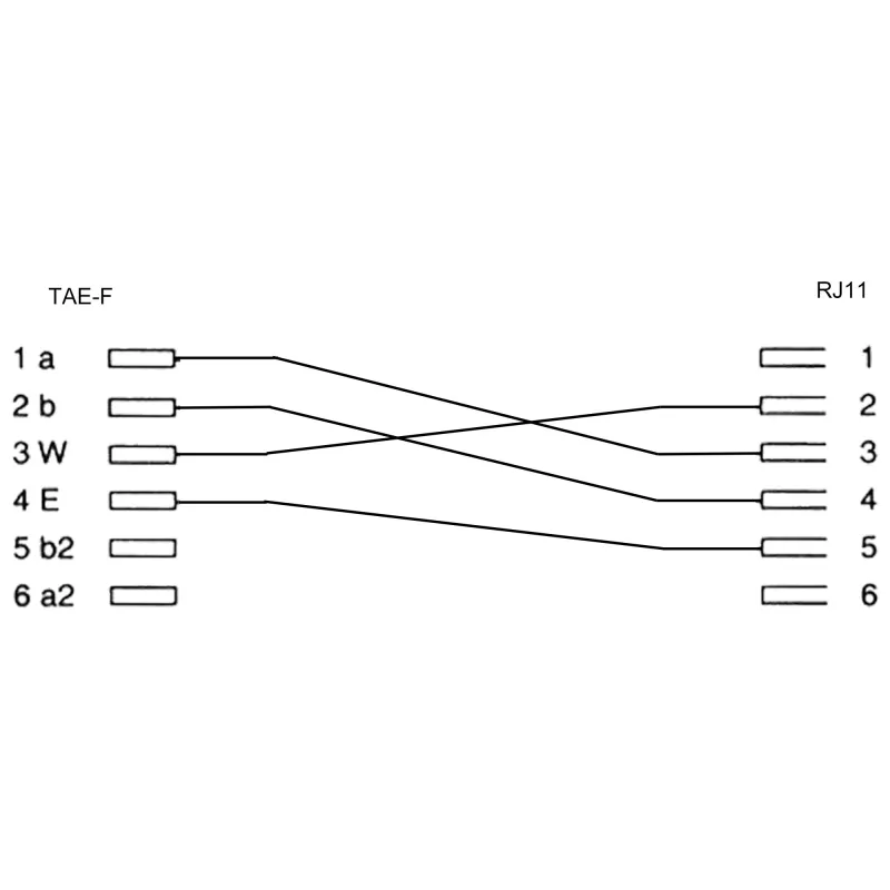 InLine TAE-F adaptér TAE-F samec / RJ11 samica