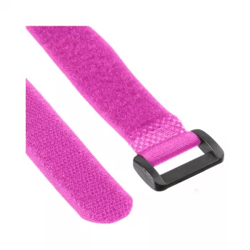 InLine suchý zips na káble 20 x 200 mm, 10 kusov, ružová