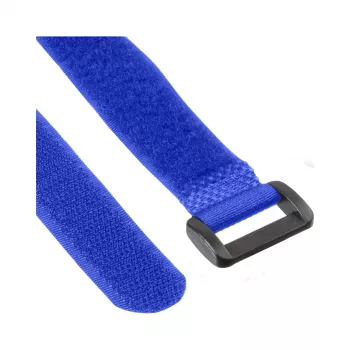 InLine suchý zips na káble 20 x 400 mm 10 ks modrá