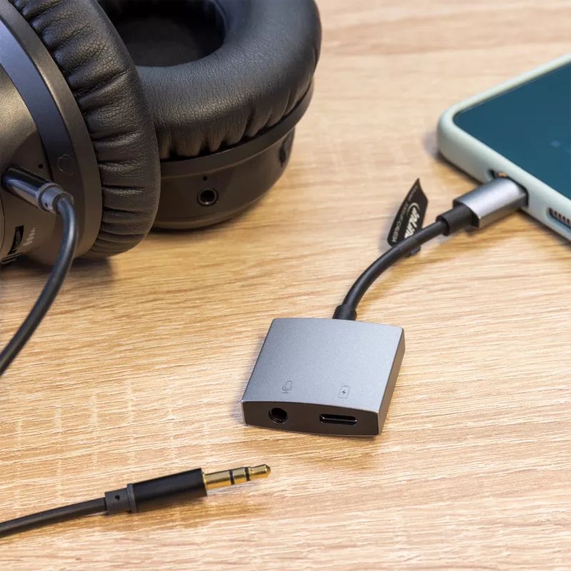 InLine USB-C audio adaptérový kábel, USB-C na 3,5 mm jack + PD 30 W