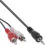 Audio kábel 2x RCA samec / 3,5 mm stereo samec 10 m InLine 89936