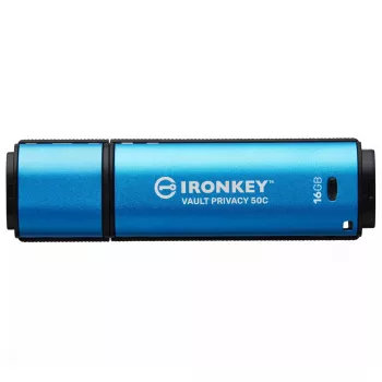 Kingston Technology IronKey 16GB USB-C Vault Privacy 50C AES-256 šifrovaný, FIPS 197