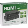 InLine HDMI prepínač 5-portový 4K2K@60Hz HDCP 2.2 čierny