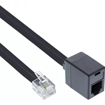 InLine modulárny kábel RJ12 6P6C konektor samec / konektor samica 3m
