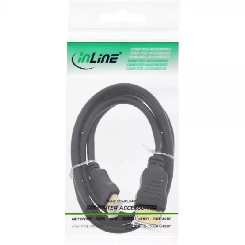 InLine HDMI mini kábel, High Speed HDMI, AM/CM, pozlátený, 1,5 m